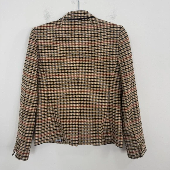 J.Crew Herringbone Wool Blend Schoolboy Blazer Size 4 Classic Tailored Jacket - Picture 5 of 14